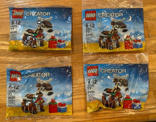 Lego Creator Christmas Santa And All 9 Reindeer Packs New Lot Set 30474 & 30478 - Imagen 4 de 7