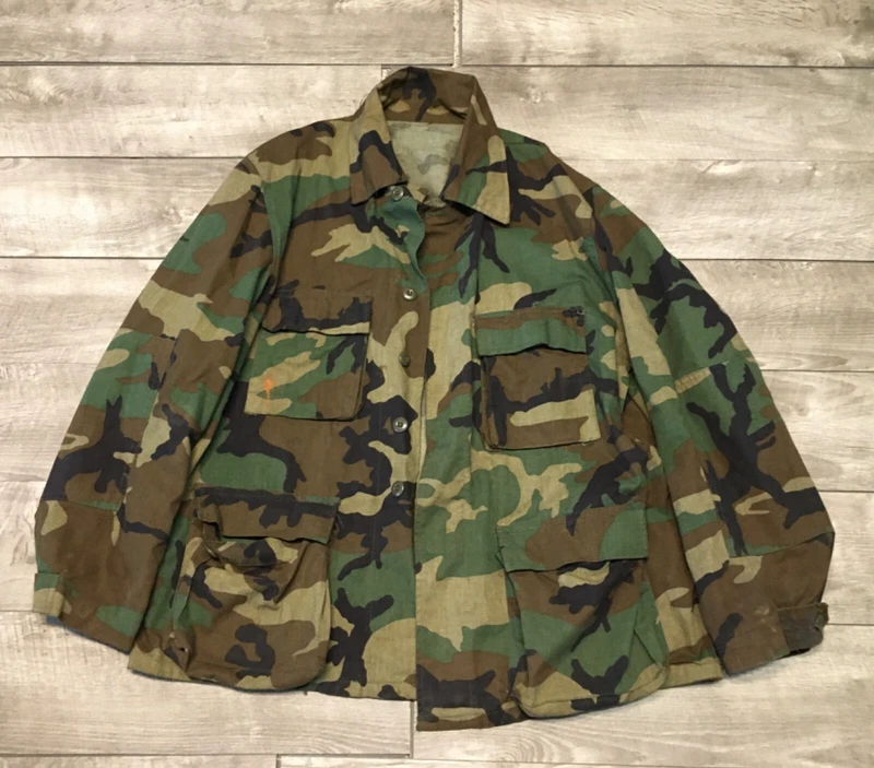  woodland uniform vtg camo jacket