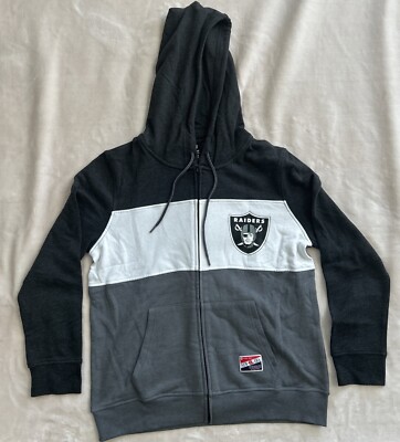 Women s Las Vegas Raiders New Era Full-Zip Hoodie Large (C043)