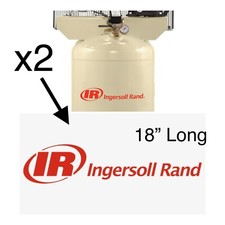18” IR Ingersoll Rand Sticker (set of 2) Air Compressor Bobcat Decal Replacement