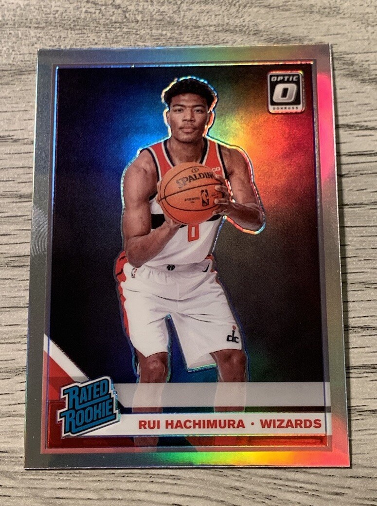 Rui Hachimura HOLO SILVER PRIZM RATED ROOKIE CARD RC 2019 Donruss