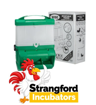 BEC 10KG Wise Feeder for Poultry/ Chickens/ Game Birds (Wall Mounted) (Green)