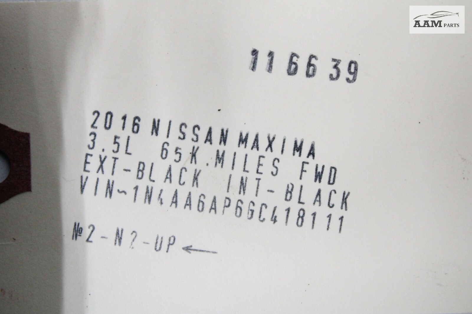 20162023 NISSAN MAXIMA 3.5L REAR GASOLINE FUEL TANK PUMP LOCK PLATE
