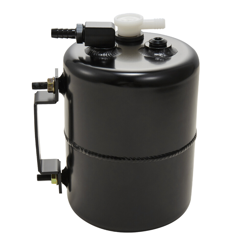 Universal 2L Aluminum Alloy Brake Vacuum Reservoir Tank Can 5'' DIA x 6