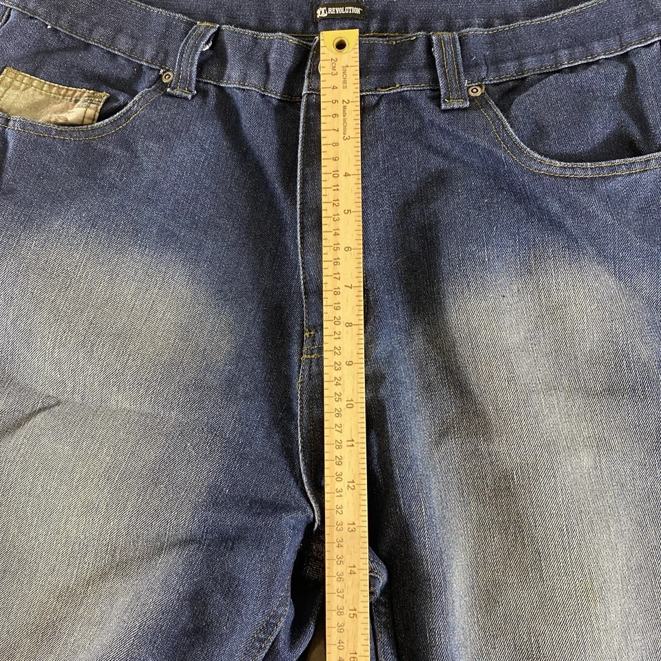 Pantalones Cortos Revolution Para Hombre 40 Azul Jean Camuflados Bolsillos Denim Y2K Streetwear Pantalones Cortos Foto 4 de 4