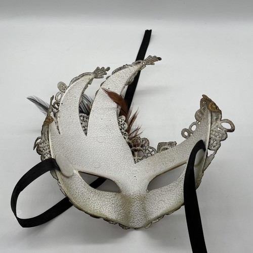 Artisan Fairy mask masquerade Gold Jeweled Eclectic Decor whimsical #52 - Imagen 4 de 5