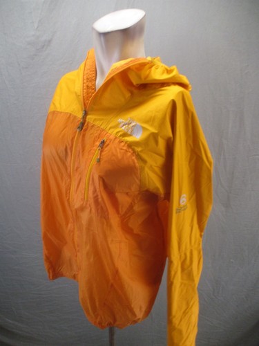 The North Face Size S Mens Yellow 100% Nylon Full Zip Pocket Rain Jacket 763 - Picture 3 of 10