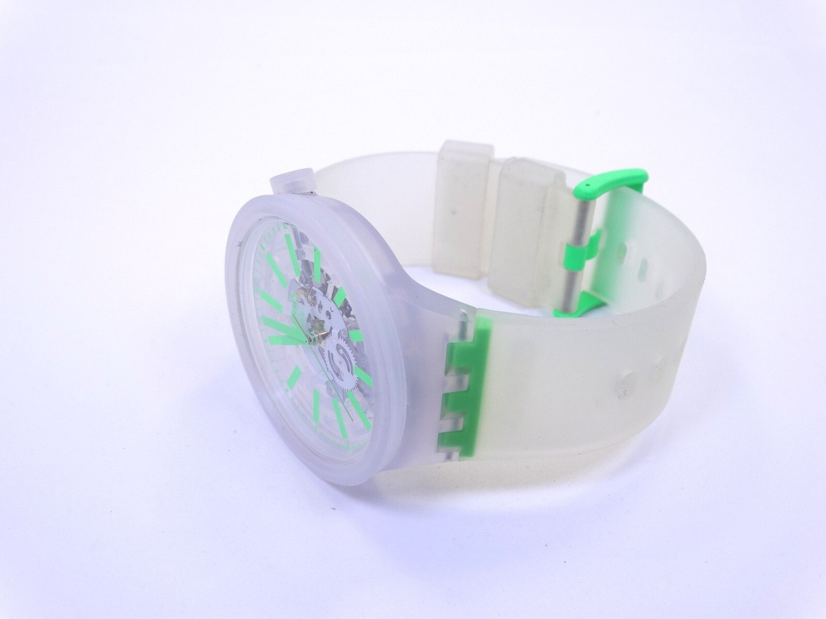 SWATCH Green JELLYFISH Skeleton Watch 47 mm | eBay