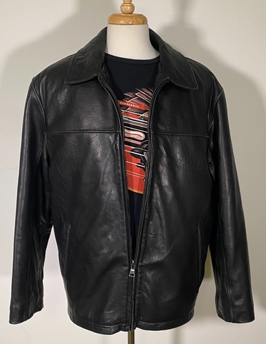 Knoles & Carter Lamb Skin Removable Lining Leather Jacket ~ Men's L / Black - Picture 8 of 13