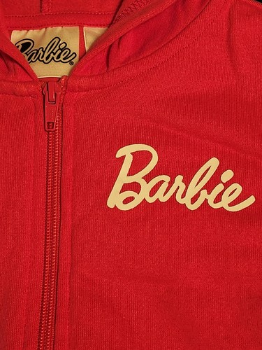 NEW Barbie Pink Hoodie Sweater Girls Size 6 & Hot Wheels 1956 Corvette - Picture 7 of 10