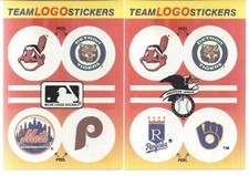2 Vintage Variations 1991 Fleer Yellow/Orange Logo Sticker Top 10 on Back   