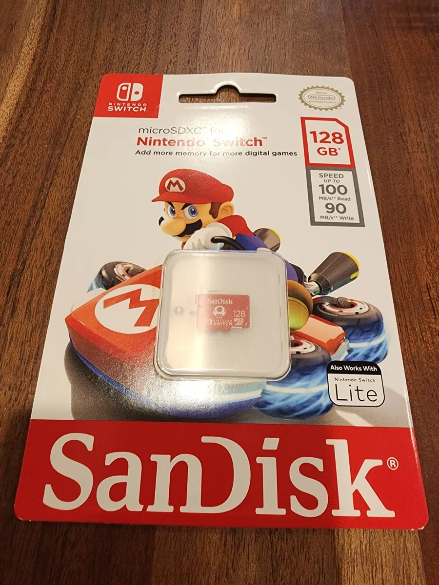 SanDisk 128GB microSDXC UHS-I Memory Card Licensed for Nintendo