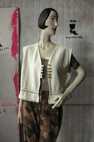 MILLS L Vest Wool White Western Cotton 90er True Vintage 90s Ladies' Vest