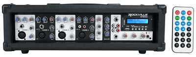 Rockville RPM48S 2000w Powered 4 Channel Mixer/Stereo Amplifier w Bluetooth/EQ