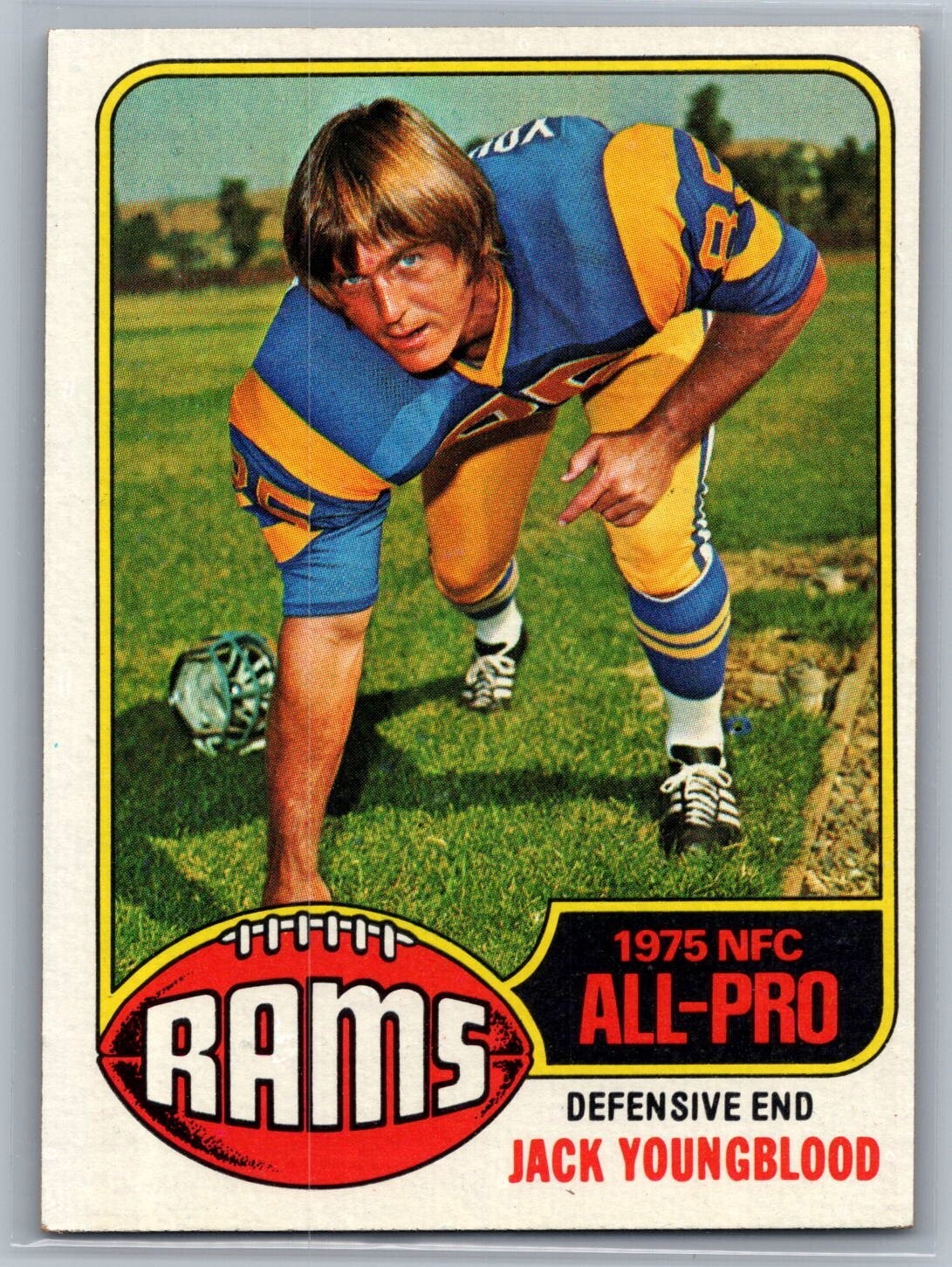 1976 Topps - Jack Youngblood #310 - HOF EX-NM *TEXCARDS*