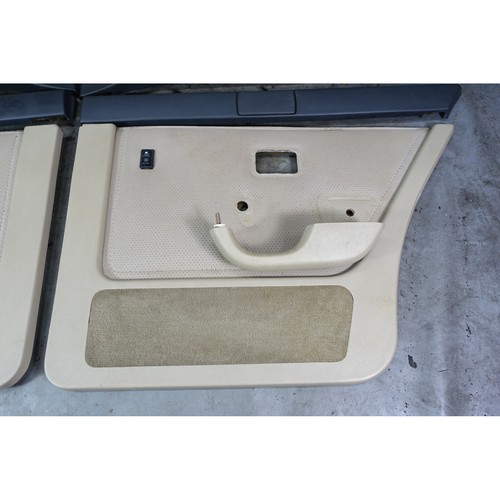 85-88 BMW E28 5-Series Int Front Rear Door Panel Trim Skin Set Pearl Beige OEM - Picture 8 of 11