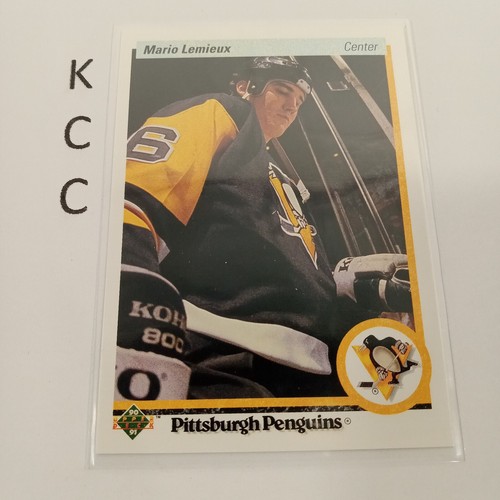 1990 Upper Deck #144 Mario Lemieux Pittsburgh Penguins 3