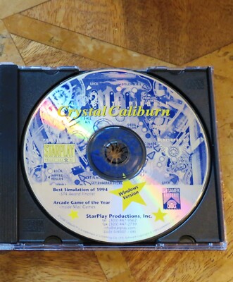 Crystal Caliburn (PC CD-ROM, 1993) Flipper Spiel - nur Diskette - guter Zustand