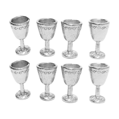 8 bicchieri da vino in miniatura coppa di champagne per 1/12 accessori da cucina - Foto 4 di 10