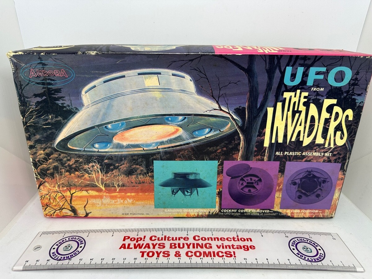 Vintage 1968 Aurora The Invaders UFO Model Kit Unbuilt Rare Vintage 1968 Aurora The Invaders UFO Model Kit Unbuilt Rare
