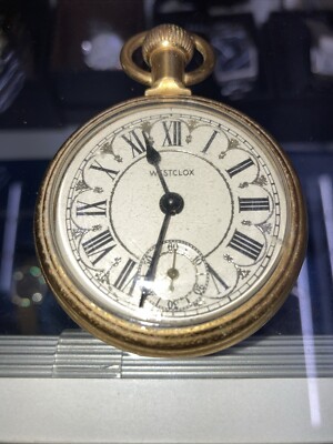 Vintage Westclox “The Conductor” Train Railroad Wind-Up Pocket