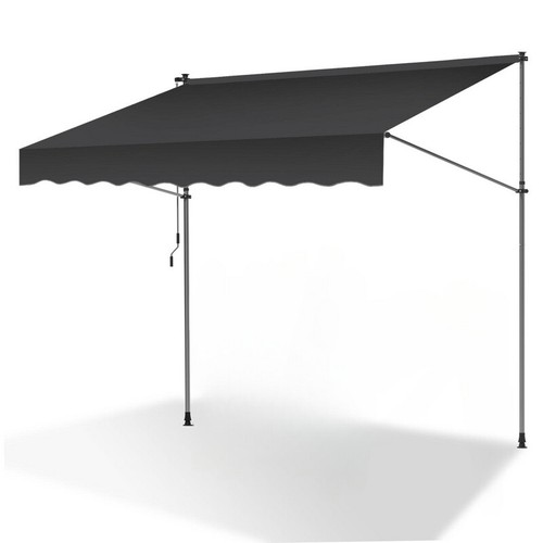 Balkonmarkise Klemmmarkise Markise mit LED Sonnendach Sonnenmarkise 1.5-4M - Bild 11 von 17