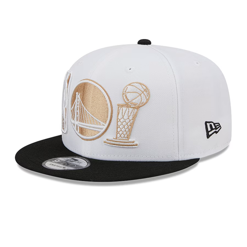 Golden State Warriors New Era 2022 NBA Finals Ring Night 9FIFTY Snapback Hat Cap - Picture 2 of 10