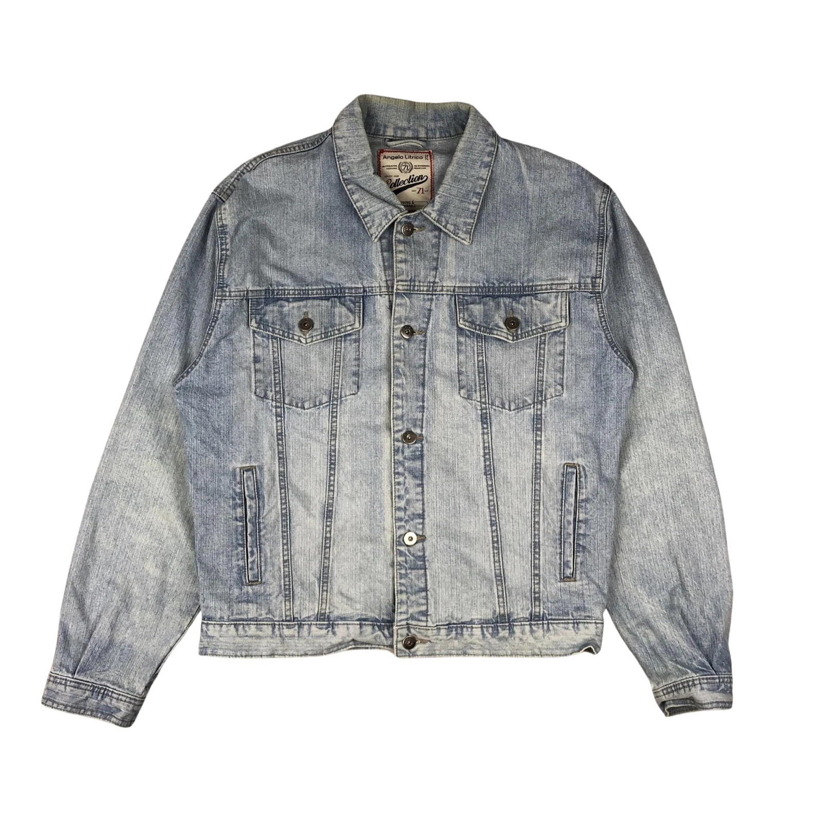 Vintage Angelo Litrico Light Wash Blue Denim Jacket L