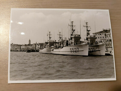 Postkarte  Minensuchboote Sandalo Bambu u. Ebano in Venedig 27.06.71 ungel_