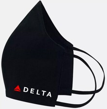 Delta Airlines - Face Mask Cover Fashion 2 Layers  Pocket Custom Made in US