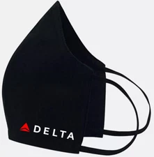 Delta Airlines - Face Mask Cover Fashion 2 Layers + Pocket Custom Made in US