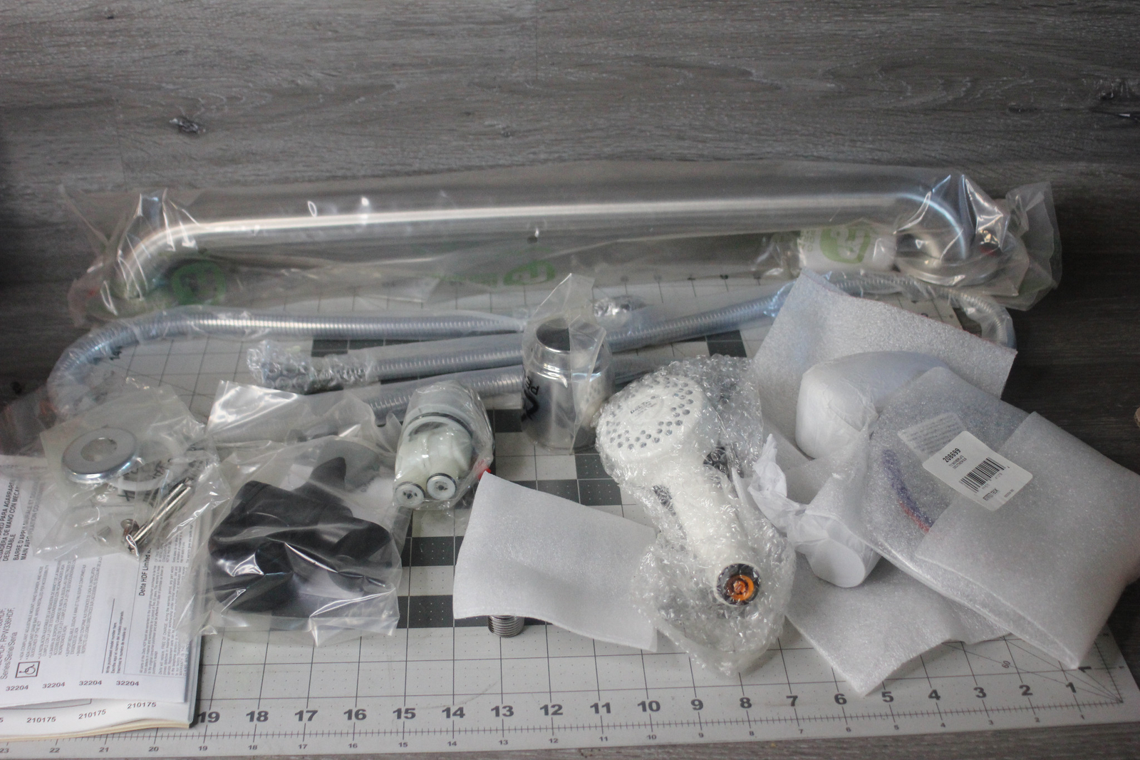 DELTA T13H15220 Commercial Single Handle Shower with Grab Bar / Slide