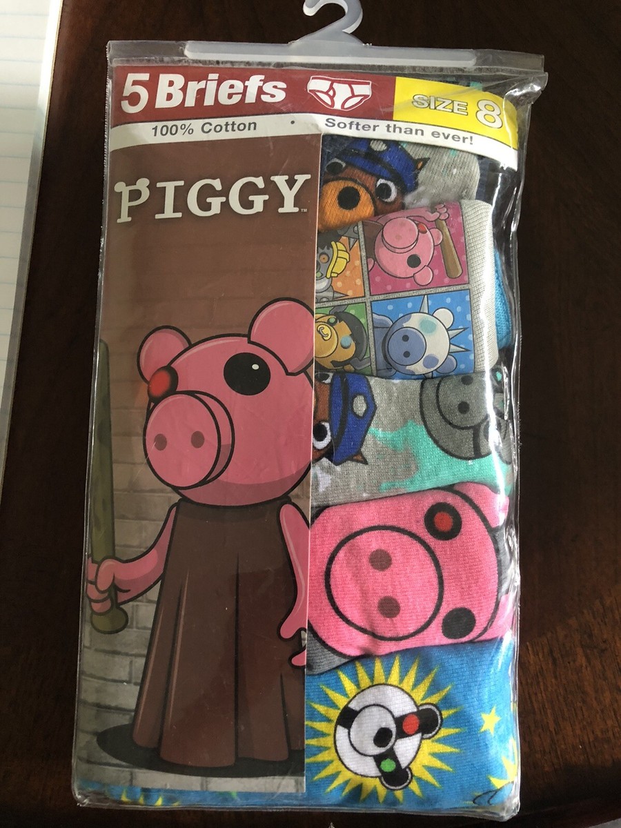 Piggy Roblox Game Boys SIZE 8 Briefs Underwear Cotton 5 PACK
