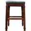 best master 29" backless leather upholstered bar stool in cherry (set of 2)