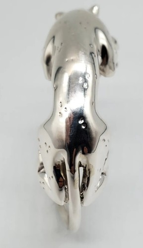 Vintage Sterlingsilber Panther Leapord Jaguar Gepard Armband von A Vahan 66,3 gms - Bild 20 von 22