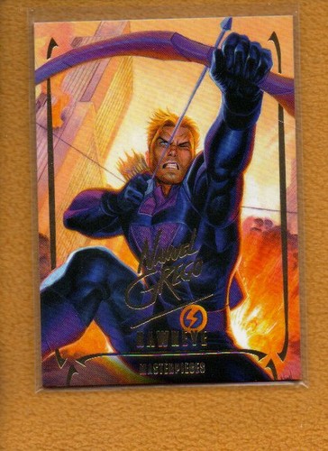 Hawkeye 2024 Upper Deck Marvel Masterpieces Nahuel Grego Gold Foil #13 - Picture 1 of 2