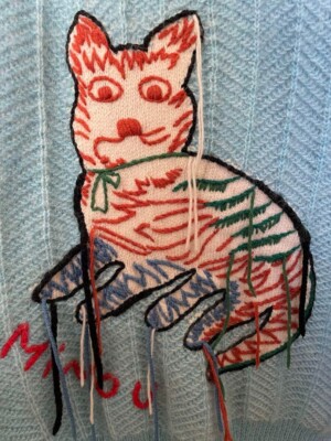 GUCCI Cat minou Knit Sweater Cardigan mohair Blend Light GUCCI Cat minou Knit Sweater Cardigan mohair Blend Light