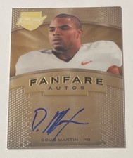 2012 Press Pass Fanfare Rookie Autograph #FF-DM Doug Martin Rc On Card Auto. rookie card picture