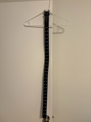 Old Navy Black Women s Belt w/ Metal Holes - Medium
