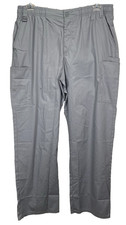 Dickies Mens Zip Fly Tie Cargo Scrub Pants Blue Large Reg 35x32