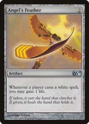 2010 Magic: The Gathering: M11 - Angels Feather (#201, U, Lightly Played)