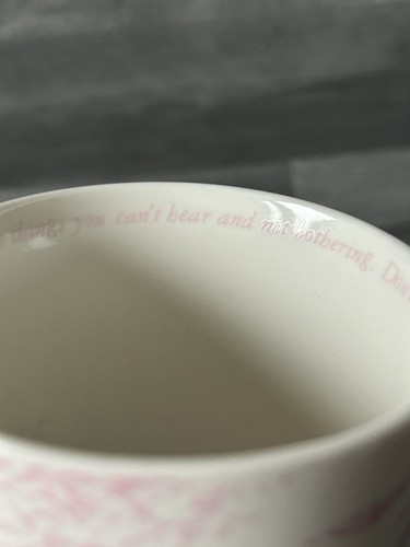 Disney Churchill Heritage Winnie the Pooh Mug Cup Rare Willow Style Pink China - Picture 23 of 24