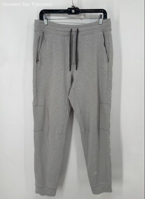 Lululemon Men Gray Drawstring Pull On Pockets Ath… - image 1