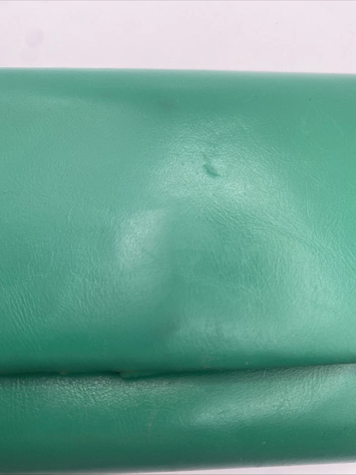 STATUS ANXIETY Audrey Wallet in Emerald, Zip For Coins. Cards, Leather some wear - image 2 of 4