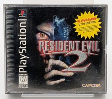 Resident Evil 2 Playstation PS1 solo custodia senza manuale o etichetta gioco lotterie