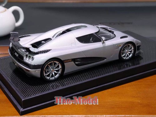 VMB 1:18 Koenigsegg CCXR Trevita Alloy Diecast Model Car Birthday Gifts Silver - Picture 9 of 10