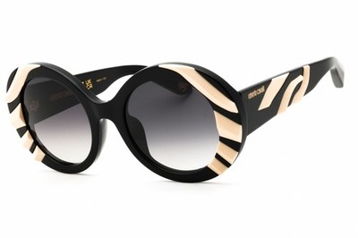 Roberto Cavalli SRC010V 700Y Shiny Black/Grey Gradient 52-21-140 Sunglasses N...