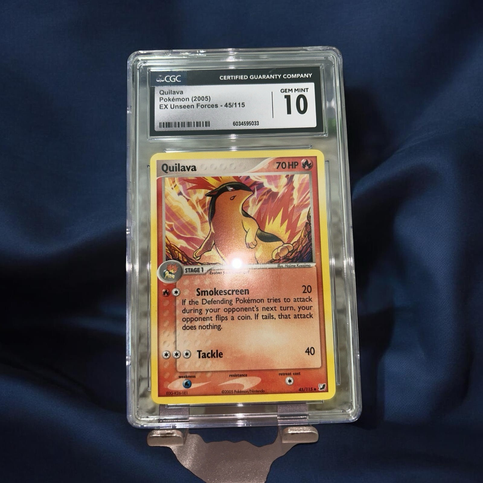 Quilava 2005 EX Unseen Forces 45/115 Non-Holo Pokemon TCG CGC 10