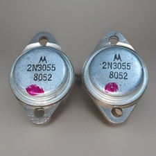 1 Paar *Original* NOS MOTOROLA 2N3055 – NPN Leistungstransistor TO‑3 Vintage JLH