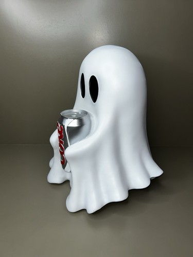 NWT Diet Coke Ghost Halloween 12” Figurine Coca-Cola Branded TikTok Viral - 第 2/3 張圖片